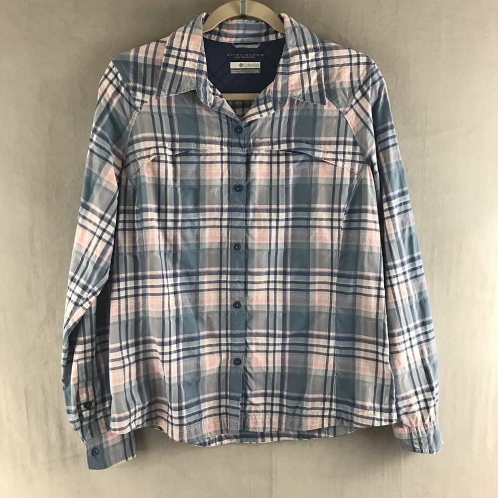 Columbia omnishade button up shirt